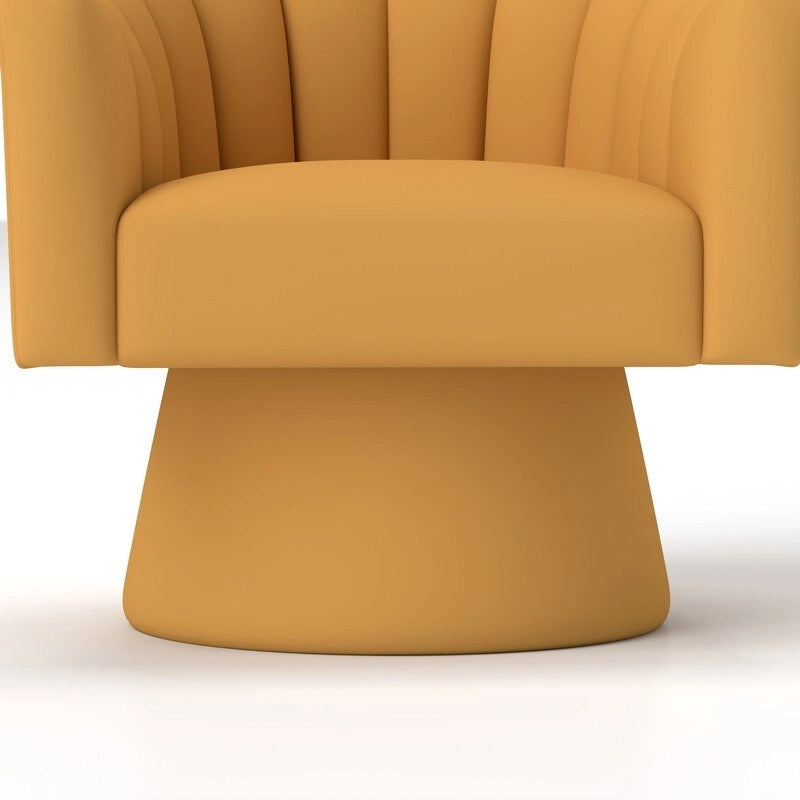 Set di 2 poltrone a botte girevoli SEYNAR, moderne e glamour, con braccioli rotondi imbottiti in velluto, per il soggiorno