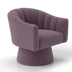 Set di 2 poltrone a botte girevoli SEYNAR, moderne e glamour, con braccioli rotondi imbottiti in velluto, per il soggiorno