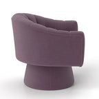 Set di 2 poltrone a botte girevoli SEYNAR, moderne e glamour, con braccioli rotondi imbottiti in velluto, per il soggiorno