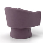 Set di 2 poltrone a botte girevoli SEYNAR, moderne e glamour, con braccioli rotondi imbottiti in velluto, per il soggiorno