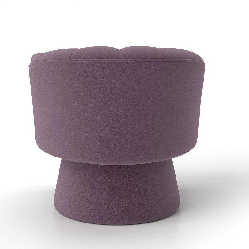 Set di 2 poltrone a botte girevoli SEYNAR, moderne e glamour, con braccioli rotondi imbottiti in velluto, per il soggiorno