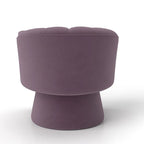 Set di 2 poltrone a botte girevoli SEYNAR, moderne e glamour, con braccioli rotondi imbottiti in velluto, per il soggiorno