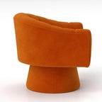 Set di 2 poltrone a botte girevoli SEYNAR, moderne e glamour, con braccioli rotondi imbottiti in velluto, per il soggiorno