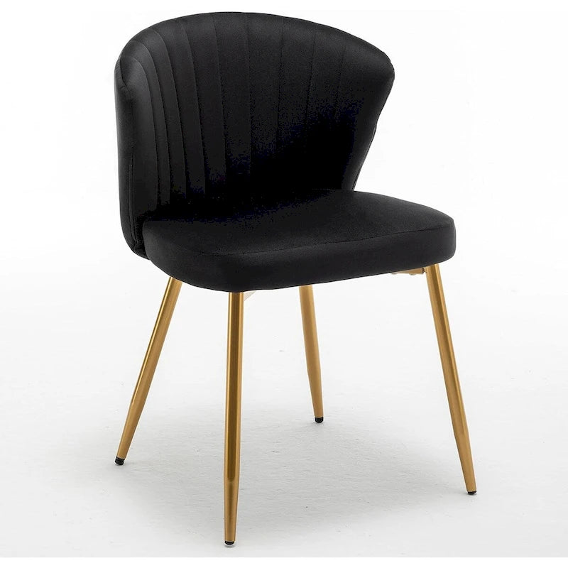 Sillón decorativo moderno de terciopelo con diseño capitonado en canales, cómodo y moderno, sin brazos