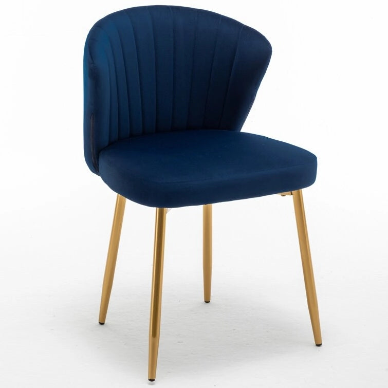 Sillón decorativo moderno de terciopelo con diseño capitonado en canales, cómodo y moderno, sin brazos