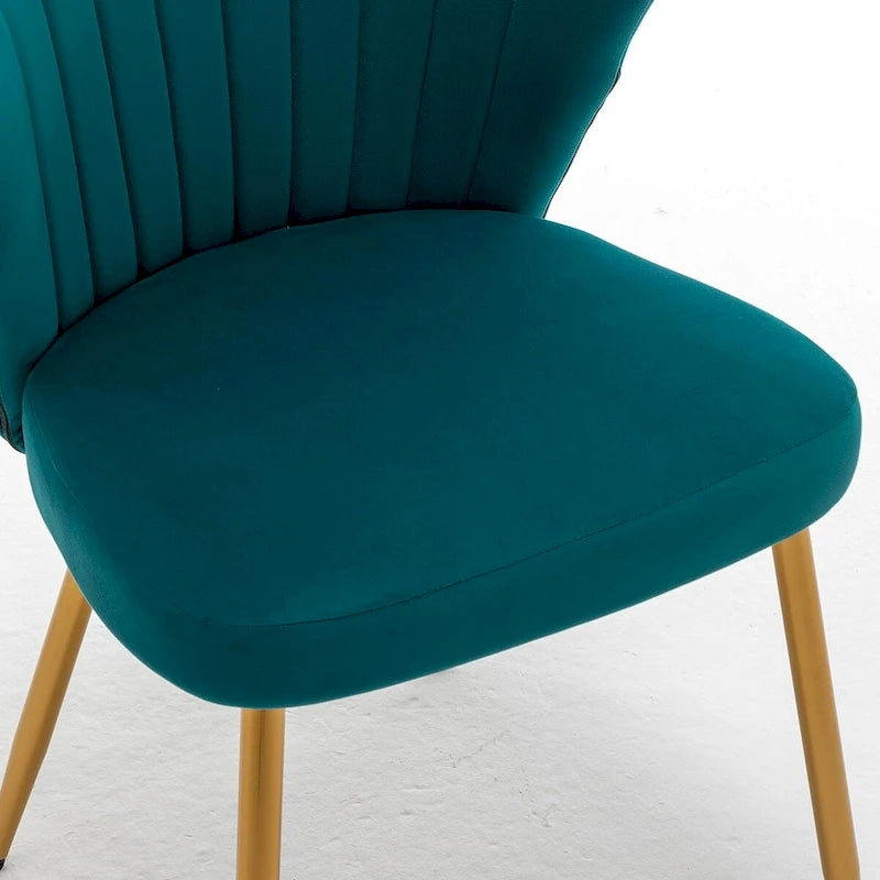 Modern bársony hangsúlyos fotel csatornás tűzött kialakítással, kényelmes és divatos karfa nélküli ülőfelület