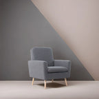 Mid-Century-Moderner Stuhl mit robustem Holzrahmen, Akzentsessel für das Wohnzimmer, Lesesessel mit Armlehnen