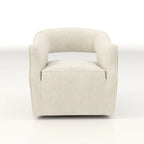 SEYNAR moderne glamoureuze fluwelen 360° draaibare accentfauteuil met open rug