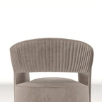 SEYNAR moderne glamoureuze fluwelen 360° draaibare accentfauteuil met open rug