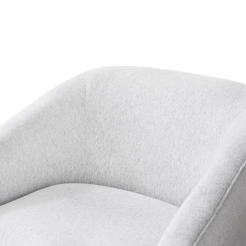 LUE BONA Moderner gepolsterter Holz-Akzentsessel, 360°-Drehsessel im Fassdesign, 2er-Set für das Wohnzimmer