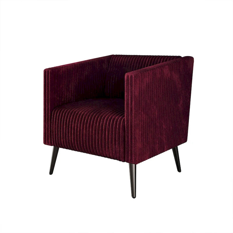 CraftPorch Corduroy Modern and Glamorous Velvet Upholstered Arm Chair