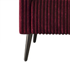 CraftPorch Corduroy Modern and Glamorous Velvet Upholstered Arm Chair