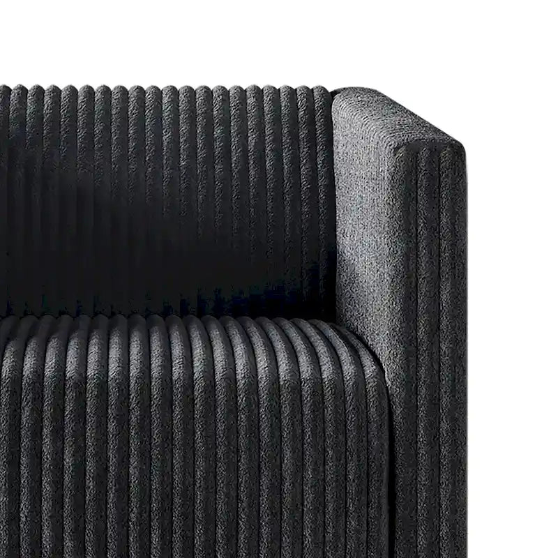 CraftPorch Corduroy Modern and Glamorous Velvet Upholstered Arm Chair