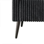 CraftPorch Corduroy Modern and Glamorous Velvet Upholstered Arm Chair