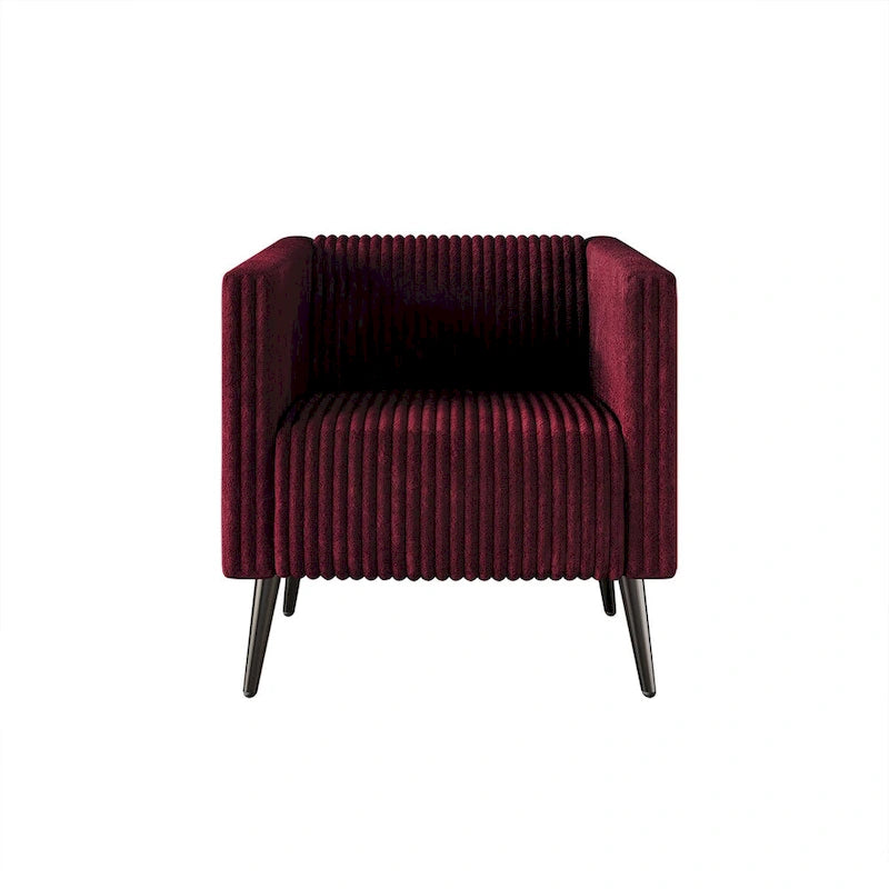 CraftPorch Corduroy Modern and Glamorous Velvet Upholstered Arm Chair