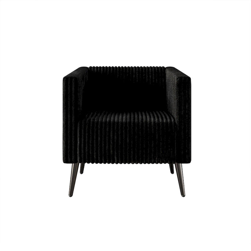 CraftPorch Corduroy Modern and Glamorous Velvet Upholstered Arm Chair