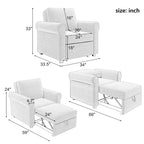 3-in-1-Schlafsofa-Sessel, umwandelbarer Schlafsessel