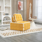 Upholstered Deep Seat Armless Chair Accent Single Lazy Sofa Lounge