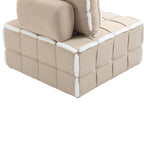 Upholstered Deep Seat Armless Chair Accent Single Lazy Sofa Lounge