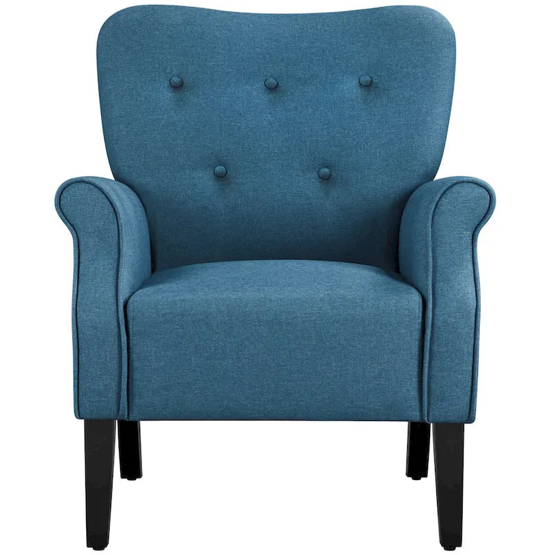 Yaheetech Modern Polyester Fabrics Upholstered Accent Chair Single Sofa for Living Room