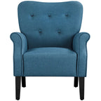 Yaheetech Modern Polyester Fabrics Upholstered Accent Chair Single Sofa for Living Room