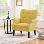 Yaheetech Modern Polyester Fabrics Upholstered Accent Chair Single Sofa for Living Room