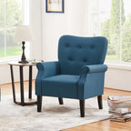 Yaheetech Modern Polyester Fabrics Upholstered Accent Chair Single Sofa for Living Room