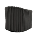 Set van 2 accentstoelen in tonvorm van imitatiekonijnenbont met draaifunctie van 360 graden