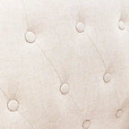 LUE BONA Mid-Century-Modern-Sessel mit Leinenstoffbezug, Knopfheftung und Akzentdesign, 2er-Set – 28.5 B X 27.25 T X 33.75 H