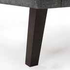 LUE BONA Mid-Century-Modern-Sessel mit Leinenstoffbezug, Knopfheftung und Akzentdesign, 2er-Set – 28.5 B X 27.25 T X 33.75 H