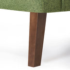 LUE BONA Mid-Century-Modern-Sessel mit Leinenstoffbezug, Knopfheftung und Akzentdesign, 2er-Set – 28.5 B X 27.25 T X 33.75 H
