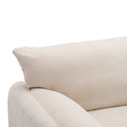Übergroßer gepolsterter Chenille-Sessel, einzelner Sofa-Akzentsessel mit Armlehnen