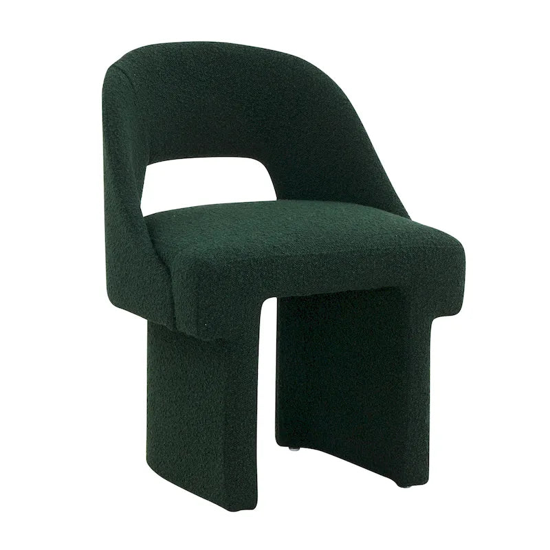 Sillón decorativo moderno y elegante tapizado en bouclé, con estructura de madera MDF, para oficina en casa, sala de estar y dormitorio
