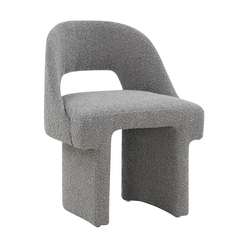 Sillón decorativo moderno y elegante tapizado en bouclé, con estructura de madera MDF, para oficina en casa, sala de estar y dormitorio