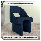 Boucle Modern Elegant Upholstered Accent Chair with MDF Wood Frame for Home Office Living Room & Bedroom