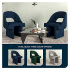 Boucle Modern Elegant Upholstered Accent Chair with MDF Wood Frame for Home Office Living Room & Bedroom