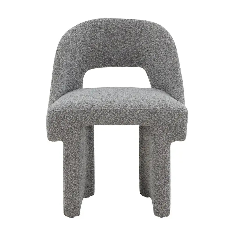 Boucle Modern Elegant Upholstered Accent Chair with MDF Wood Frame for Home Office Living Room & Bedroom