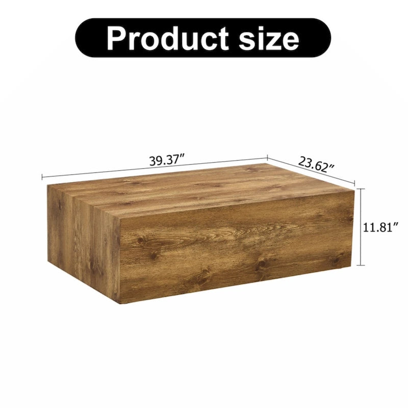 Modern MDF Coffee Table with Wood Texture Pattern