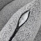KINWELL 33 W gepolsterter Akzentsessel aus Sherpa-Bouclé-Stoff, drehbar (2er-Set)