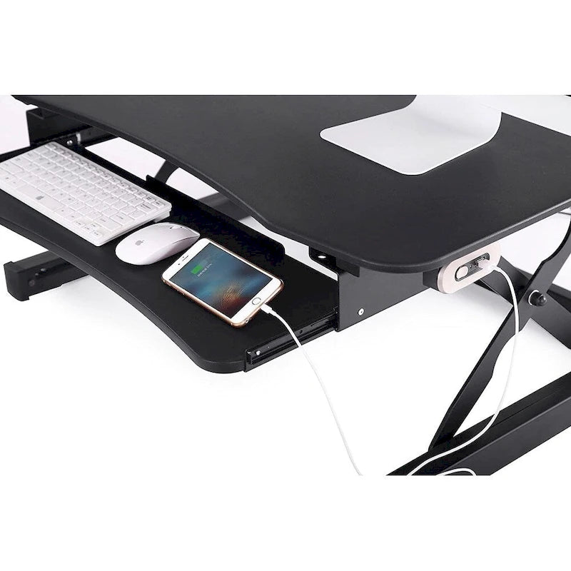 Height Adjustable Sit to Stand Electric Desk Riser