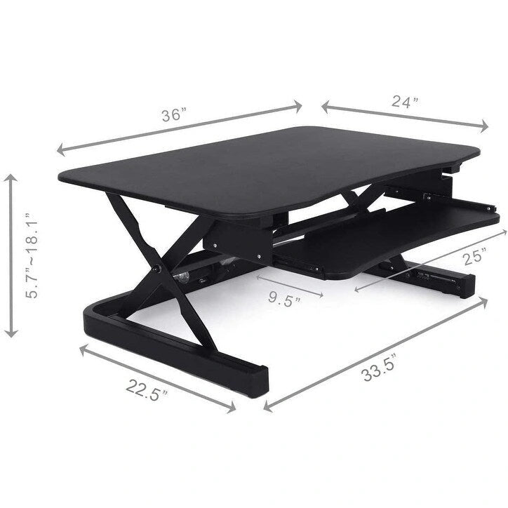 Height Adjustable Sit to Stand Electric Desk Riser