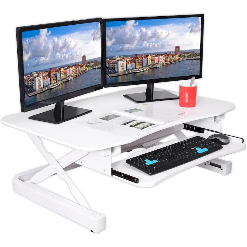 Height Adjustable Sit to Stand Electric Desk Riser