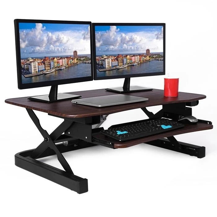 Height Adjustable Sit to Stand Electric Desk Riser