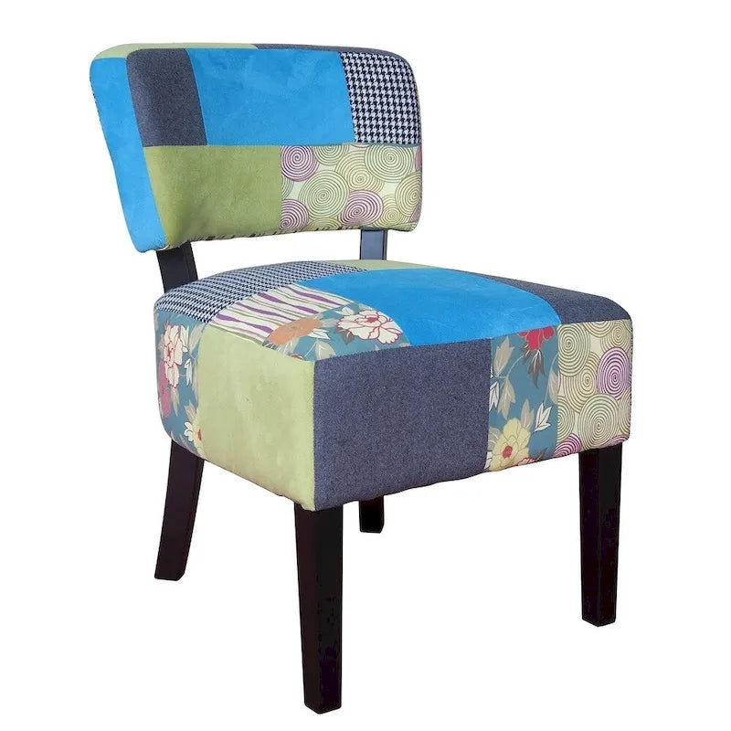Accentfauteuil met patchwork in Pacific-kuststijl