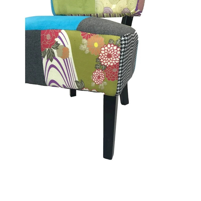 Accentfauteuil met patchwork in Pacific-kuststijl