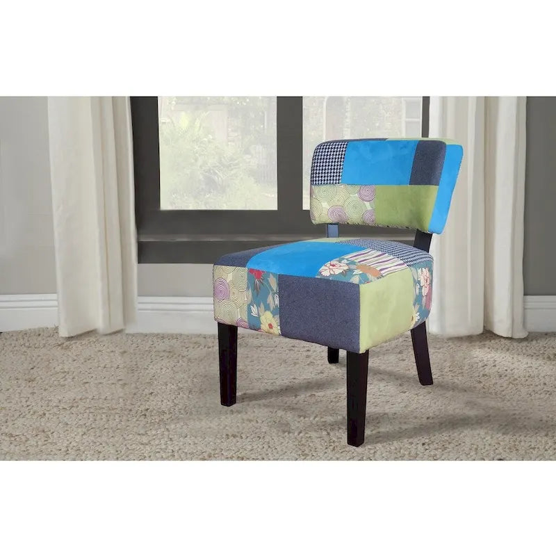 Accentfauteuil met patchwork in Pacific-kuststijl