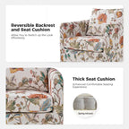 Erkenbald moderner Drehsessel mit abnehmbarem Bezug und herausnehmbarem Sitzkissen, Set aus 2 Stück, von HULALA HOME