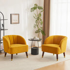 Mokena Modern Upholstered Club Chair (Set of 2) by Christopher Knight Home