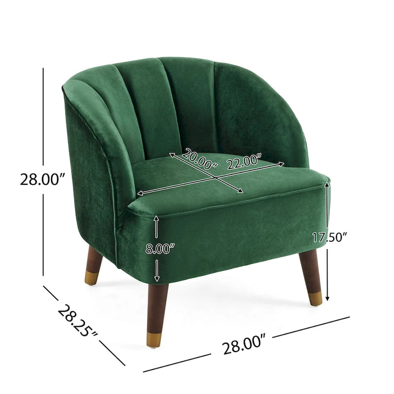 Mokena Modern Upholstered Club Chair (Set of 2) by Christopher Knight Home