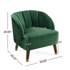 Mokena Modern Upholstered Club Chair (Set of 2) by Christopher Knight Home